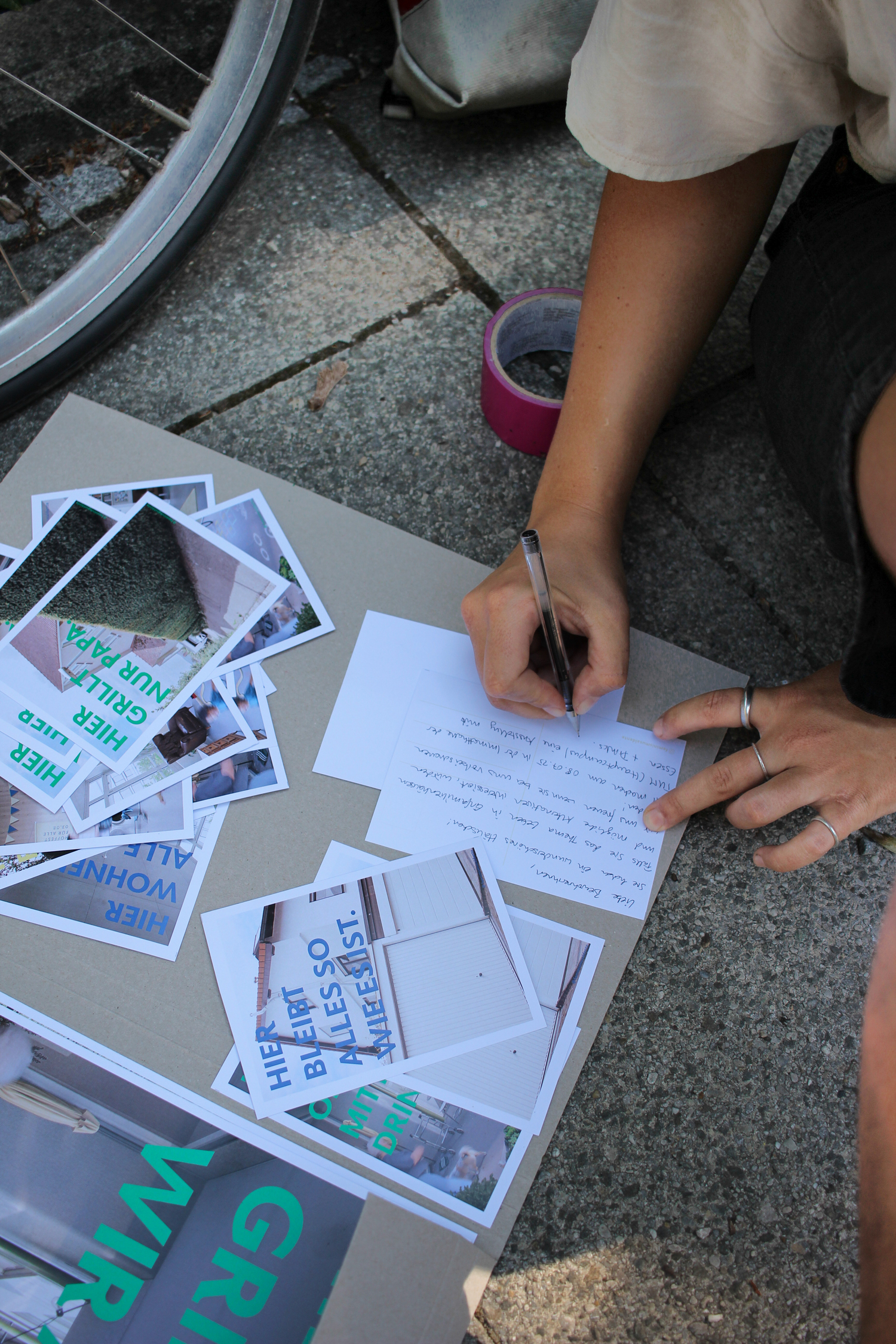 Infoblätter werde beschrieben